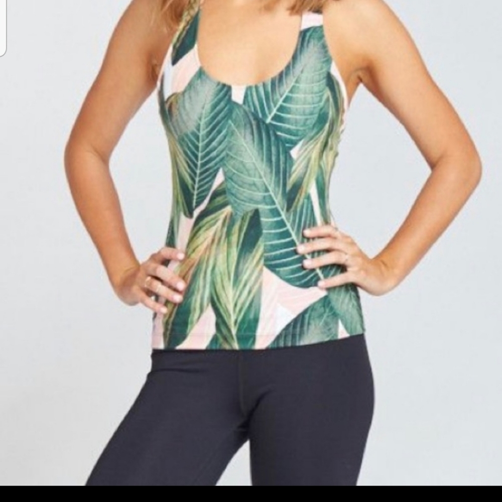 Show Me Your MuMu Peachy Palm Tank Top L